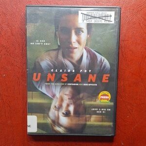 Unsane DVD — Claire Foy — Black and Orange Cover